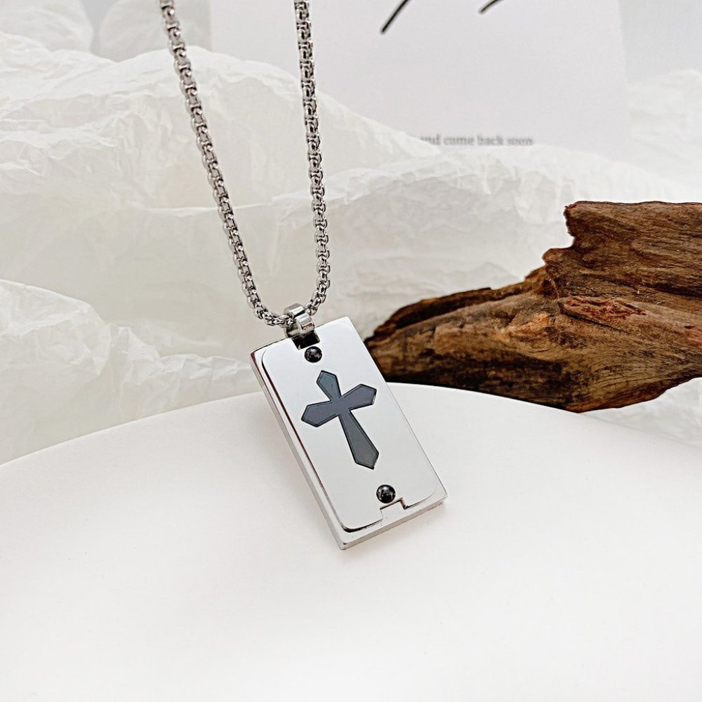 men cross necklace - Picture 2 of 4